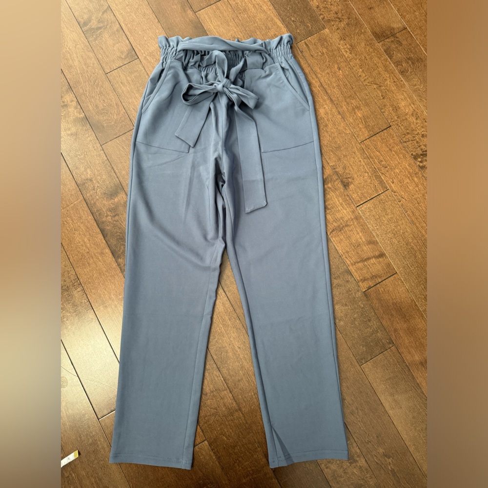 NWT blue elastic waist pants